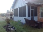 enclosed porch before & after